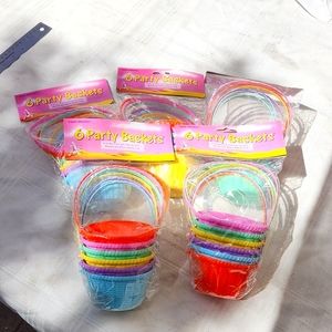Set of 5 - 6 pack of Party Baskets for Easter
